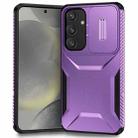 For Samsung Galaxy S24 5G Sliding Camshield Phone Case(Purple) - 1