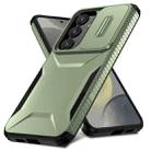 For Samsung Galaxy S24+ 5G Sliding Camshield Phone Case(Alpine Green) - 2