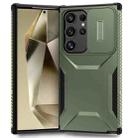 For Samsung Galaxy S24 Ultra 5G Sliding Camshield Phone Case(Alpine Green) - 1