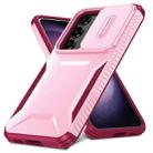 For Samsung Galaxy S23 FE 5G Sliding Camshield Phone Case(Pink + Rose Red) - 2