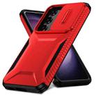 For Samsung Galaxy S23 FE 5G Sliding Camshield Phone Case(Red) - 2