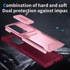 For Samsung Galaxy S23 Ultra 5G Sliding Camshield Phone Case(Pink + Rose Red) - 3