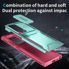 For Samsung Galaxy S23 Ultra 5G Sliding Camshield Phone Case(Grey Green + Pink) - 3