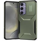 For Samsung Galaxy S24 FE 5G Sliding Camshield Phone Case(Alpine Green) - 1