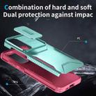 For Samsung Galaxy S24 FE 5G Sliding Camshield Phone Case(Grey Green + Pink) - 3