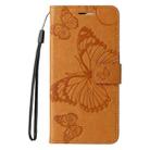 For vivo Y38 / Y200i / T3x Global 3D Butterfly Embossed Pattern Flip Leather Phone Case(Yellow) - 2
