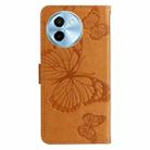 For vivo Y38 / Y200i / T3x Global 3D Butterfly Embossed Pattern Flip Leather Phone Case(Yellow) - 3