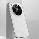 For OPPO Find X8 Plain Leather PC Phone Case(White) - 1