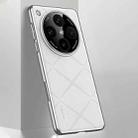 For OPPO Find X8 Pro Plain Leather PC Phone Case(White) - 1