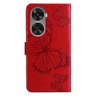 For Huawei nova 12 SE / nova 11 SE 3D Butterfly Embossed Pattern Flip Leather Phone Case(Red) - 3