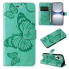 For Huawei nova 12s 3D Butterfly Embossed Pattern Flip Leather Phone Case(Green) - 1