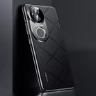 For vivo S20 Plain Leather PC Phone Case(Black) - 1