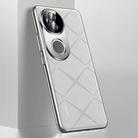 For vivo S20 Plain Leather PC Phone Case(White) - 1