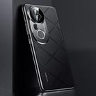 For vivo S20 Pro Plain Leather PC Phone Case(Black) - 1