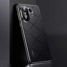 For vivo S30 Plain Leather PC Phone Case(Black) - 1