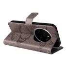 For Honor Magic7 Pro 3D Butterfly Embossed Pattern Flip Leather Phone Case(Grey) - 3
