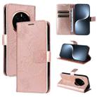 For Honor Magic7 5G 3D Butterfly Embossed Pattern Flip Leather Phone Case(Rose Gold) - 1