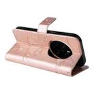 For Honor Magic7 5G 3D Butterfly Embossed Pattern Flip Leather Phone Case(Rose Gold) - 3