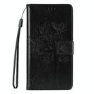 For Motorola Moto G35 Tree & Cat Embossed Pattern Flip Leather Phone Case(Black) - 2