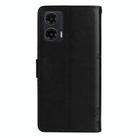 For Motorola Moto G35 Tree & Cat Embossed Pattern Flip Leather Phone Case(Black) - 3