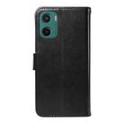 For Motorola Moto G05 Tree & Cat Embossed Pattern Flip Leather Phone Case(Black) - 3