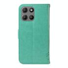For Motorola Moto G15 Tree & Cat Embossed Pattern Flip Leather Phone Case(Green) - 3