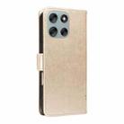 For Motorola Moto G56 5G Tree & Cat Embossed Pattern Flip Leather Phone Case(Gold) - 3