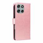 For Motorola Moto G56 5G Tree & Cat Embossed Pattern Flip Leather Phone Case(Rose Gold) - 3