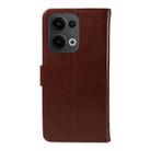 For OPPO Reno13 5G Global Tree & Cat Embossed Pattern Flip Leather Phone Case(Coffee) - 3