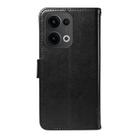 For OPPO Reno13 5G Global Tree & Cat Embossed Pattern Flip Leather Phone Case(Black) - 3