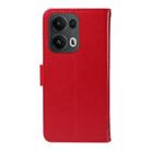 For OPPO Reno13 Pro 5G Global Tree & Cat Embossed Pattern Flip Leather Phone Case(Red) - 3