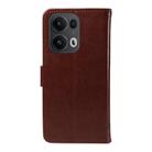 For OPPO Reno13 Pro 5G Global Tree & Cat Embossed Pattern Flip Leather Phone Case(Coffee) - 3