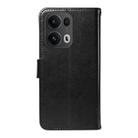 For OPPO Reno13 Pro 5G Global Tree & Cat Embossed Pattern Flip Leather Phone Case(Black) - 3