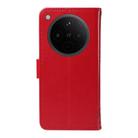 For OPPO Find X8 Global Tree & Cat Embossed Pattern Flip Leather Phone Case(Red) - 3