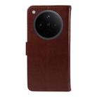 For OPPO Find X8 Global Tree & Cat Embossed Pattern Flip Leather Phone Case(Coffee) - 3
