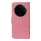 For OPPO Find X8 Pro Global Tree & Cat Embossed Pattern Flip Leather Phone Case(Pink) - 3
