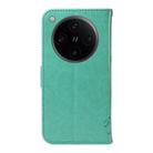 For OPPO Find X8 Pro Global Tree & Cat Embossed Pattern Flip Leather Phone Case(Green) - 3