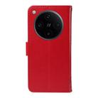 For OPPO Find X8 Pro Global Tree & Cat Embossed Pattern Flip Leather Phone Case(Red) - 3