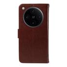 For OPPO Find X8 Pro Global Tree & Cat Embossed Pattern Flip Leather Phone Case(Coffee) - 3