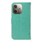 For OPPO A5 Pro 5G Global Tree & Cat Embossed Pattern Flip Leather Phone Case(Green) - 3