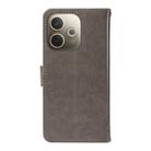 For OPPO A5 Pro 5G Global Tree & Cat Embossed Pattern Flip Leather Phone Case(Grey) - 3