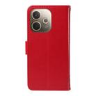 For OPPO A5 Pro 5G Global Tree & Cat Embossed Pattern Flip Leather Phone Case(Red) - 3