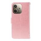 For OPPO A5 Pro 5G Global Tree & Cat Embossed Pattern Flip Leather Phone Case(Rose Gold) - 3