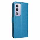For OPPO K12X 5G Global Tree & Cat Embossed Pattern Flip Leather Phone Case(Blue) - 3