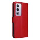 For OPPO K12X 5G Global Tree & Cat Embossed Pattern Flip Leather Phone Case(Red) - 3