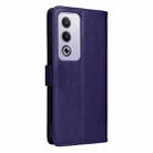For OPPO K12X 5G Global Tree & Cat Embossed Pattern Flip Leather Phone Case(Purple) - 3