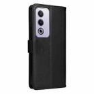 For OPPO K12X 5G Global Tree & Cat Embossed Pattern Flip Leather Phone Case(Black) - 3
