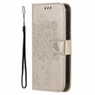 For OPPO K12X 5G Global Tree & Cat Embossed Pattern Flip Leather Phone Case(Gold) - 2