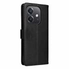 For OPPO A3 4G Global / A60 5G Tree & Cat Embossed Pattern Flip Leather Phone Case(Black) - 3