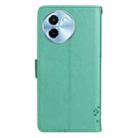 For vivo Y38 / Y200i / T3x Global Tree & Cat Embossed Pattern Flip Leather Phone Case(Green) - 3